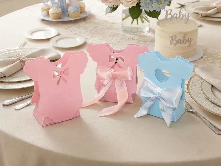 Caixinhas de chá de bebê