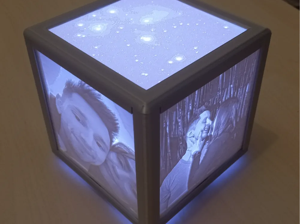 Luminária litofania