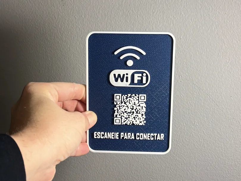 Placa Wi-Fi QR Code